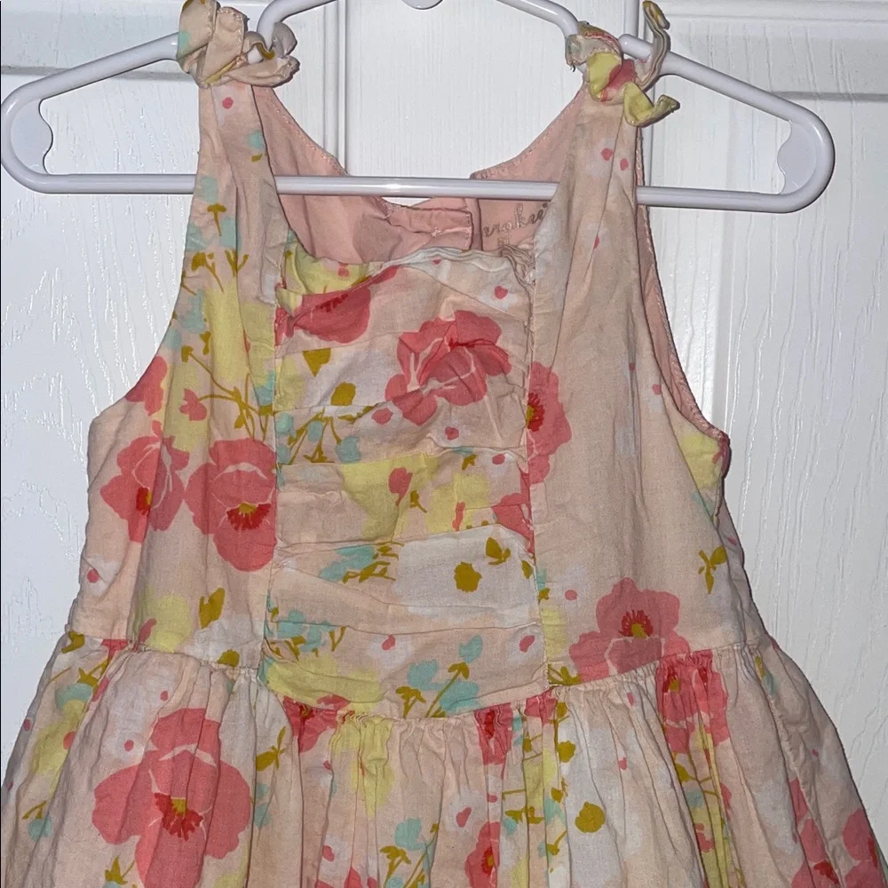 Cherokee Pink Floral Sleeveless Dress With Tulle in Skirt size 5T